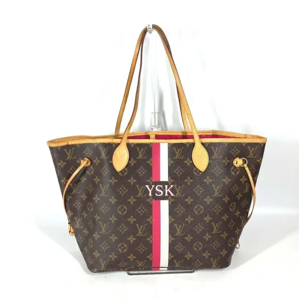 LOUIS VUITTON Brown Monogram Canvas Neverfull MM Shoulder Bag
